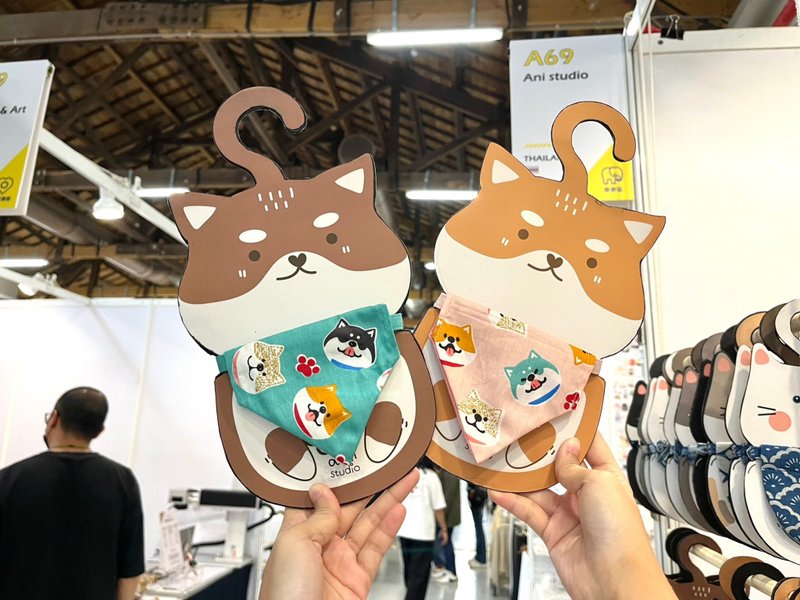 Ani Collar Shiba pattern for dogs - 项圈/牵绳 - 棉．麻 多色