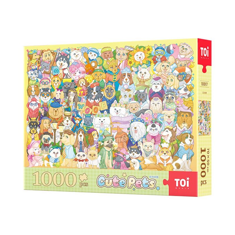 TOi 图益 【萌宠系列】拼图1000片  可爱萌宠DIY动漫插画桌游 - 拼图 - 纸 多色