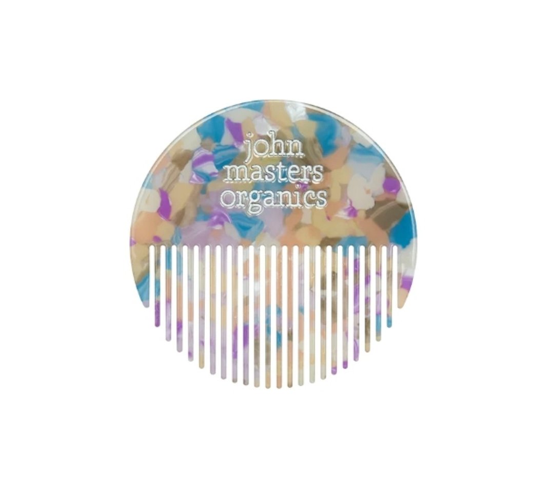 John Masters Organics 圆形迷你梳-繁花 - 彩妆刷具/镜子/梳子 - 浓缩/萃取物 多色