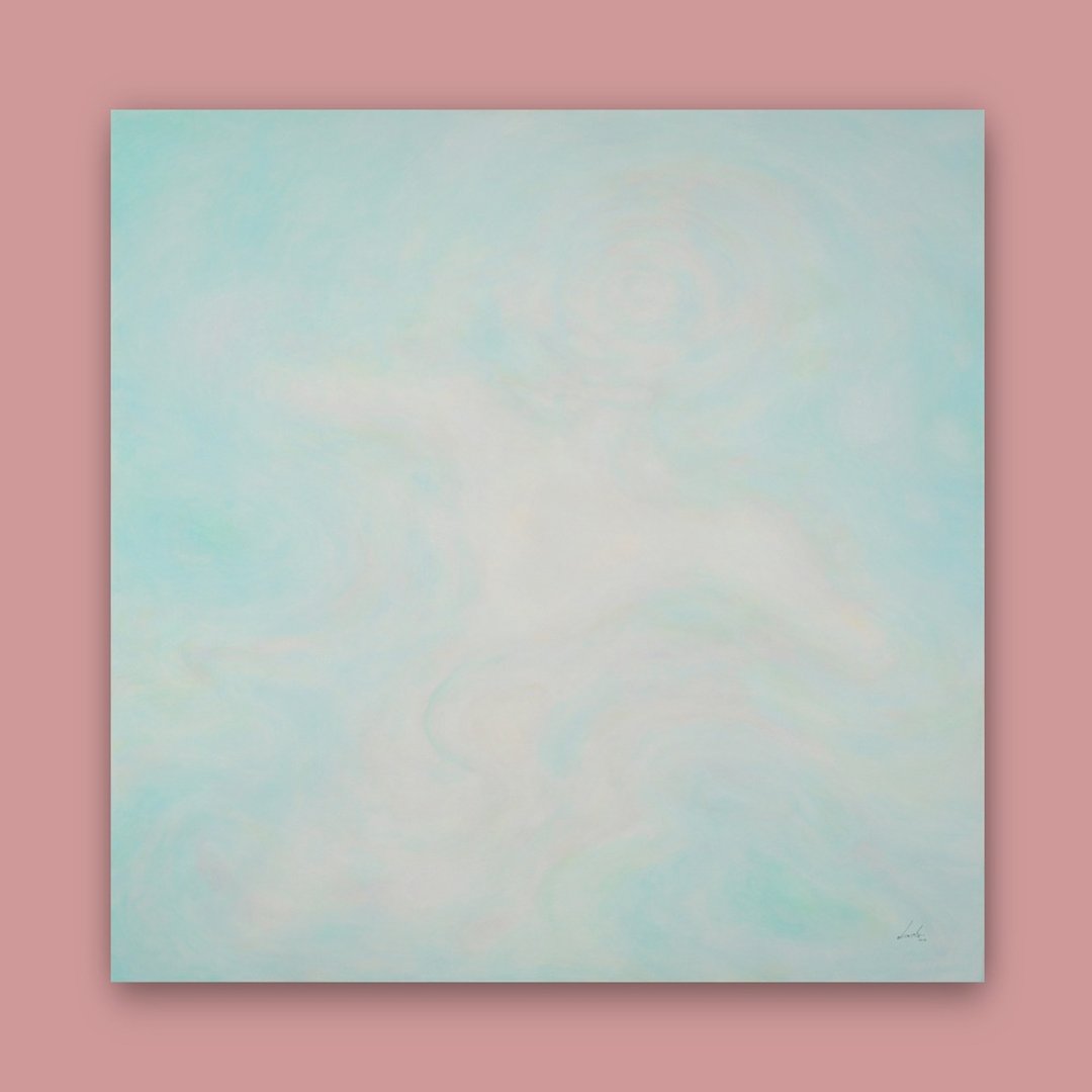 沉浸在这 / 100 x 100 厘米 / 压克力彩 画作 / 2014年绘 - 海报/装饰画/版画 - 颜料 蓝色