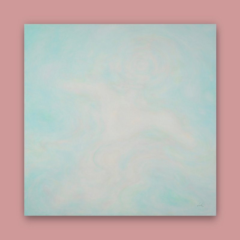沉浸在这 / 100 x 100 厘米 / 压克力彩 画作 / 2014年绘 - 海报/装饰画/版画 - 颜料 蓝色