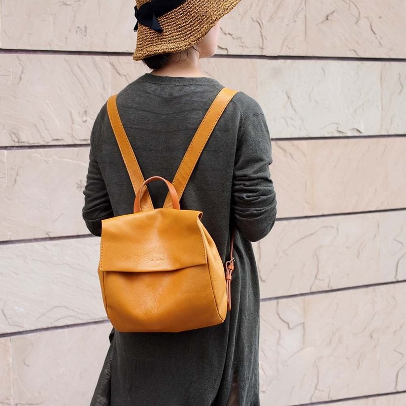 都会时尚 日本轻巧质感牛皮后背包 Made in Japan by ALTO - 后背包/双肩包 - 真皮 