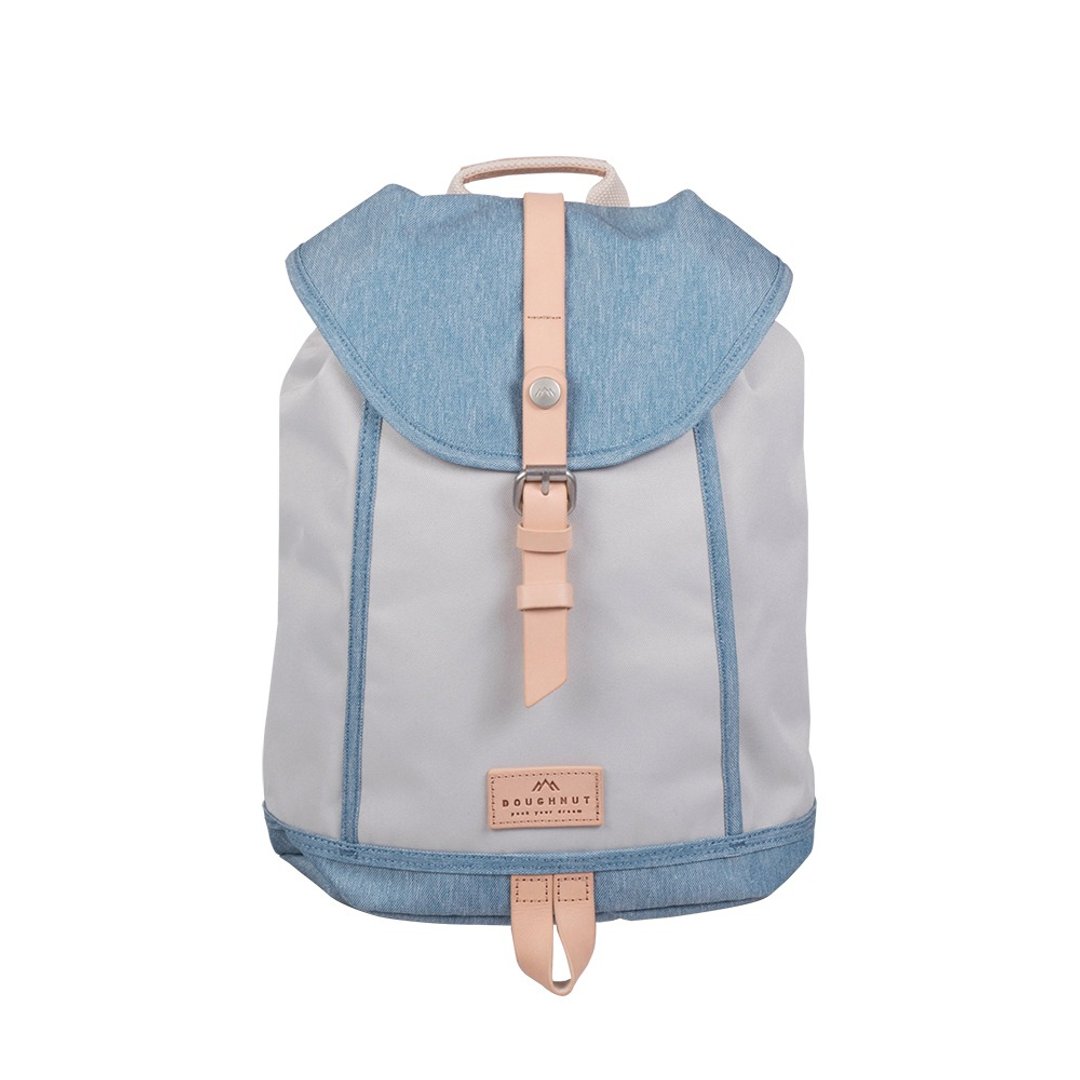 香港品牌Doughnut-CAMBRIDGE MINI NATURE PALE SERIES (石X浅蓝) - 后背包/双肩包 - 尼龙 