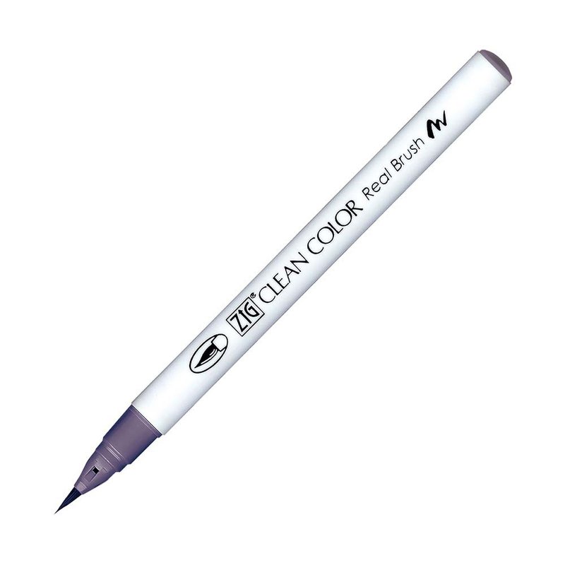 【Kuretake 日本吴竹】ZIG 彩绘毛笔 Purplish Gray - 其他书写用品 - 其他材质 