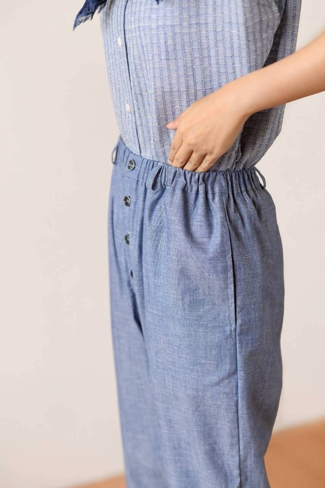 钮扣式裤头 - 中性裤装 - 其他材质 