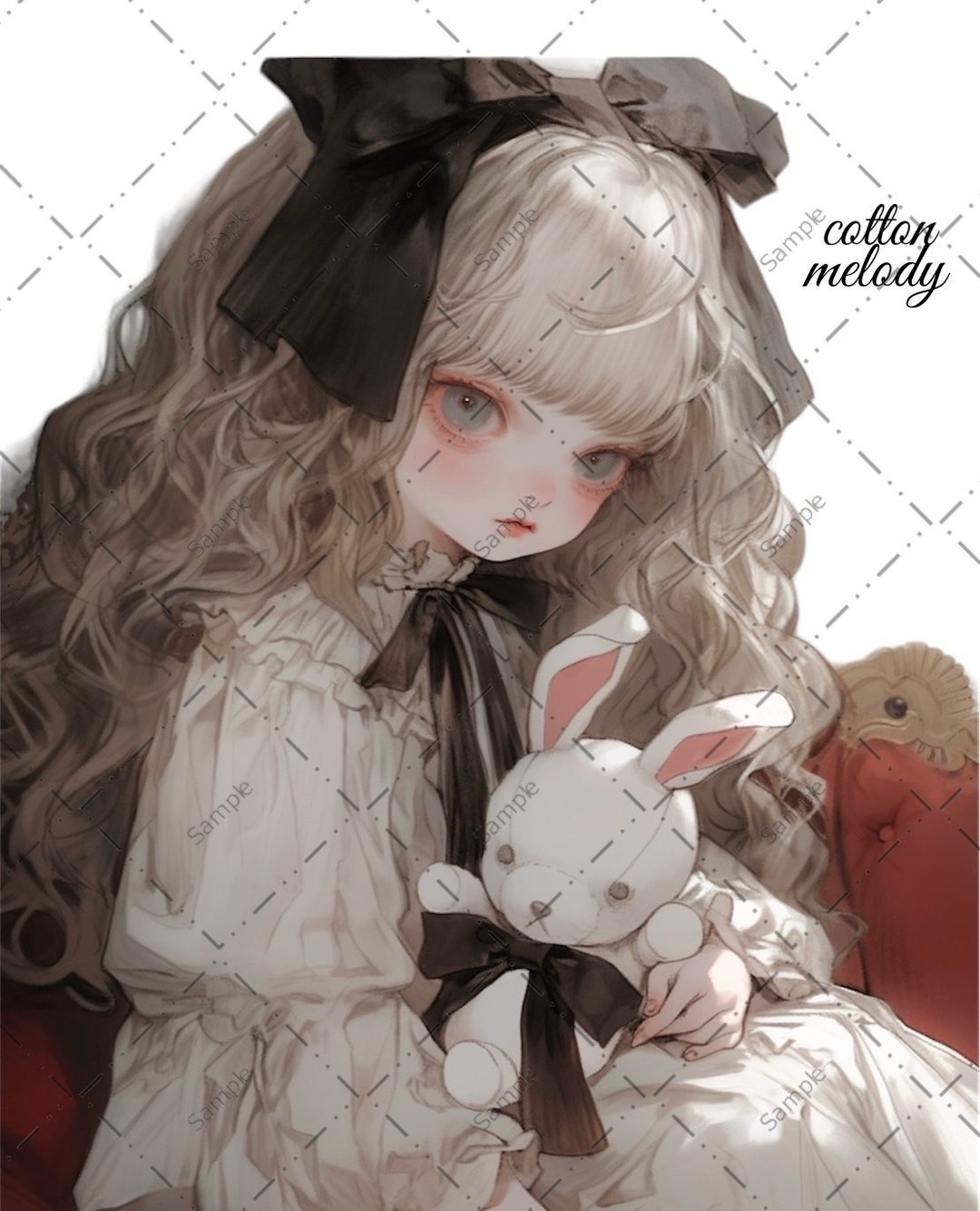 original sticker no.96 人物贴纸 原创贴纸 人物贴纸 女孩贴纸 原创人物贴纸 - 贴纸 - 纸 