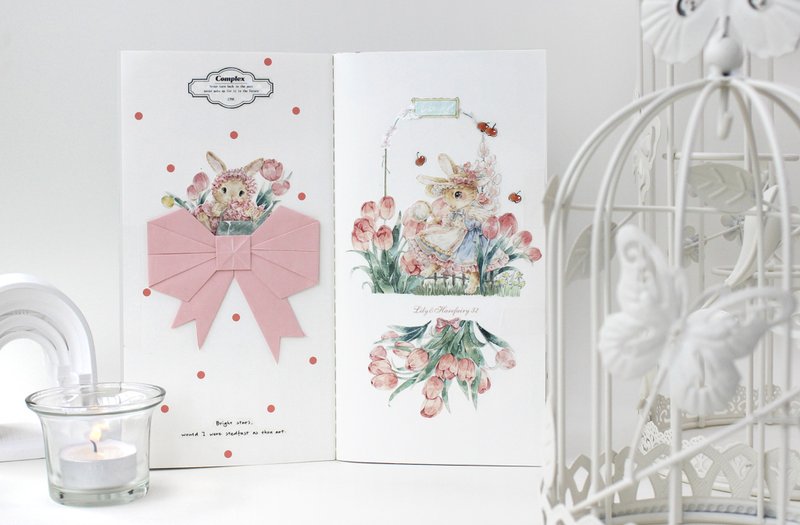 莉莉兔的郁金香花园  PET 和紙膠帶 琉璃光  10米卷 - 纸胶带 - 其他材质 多色