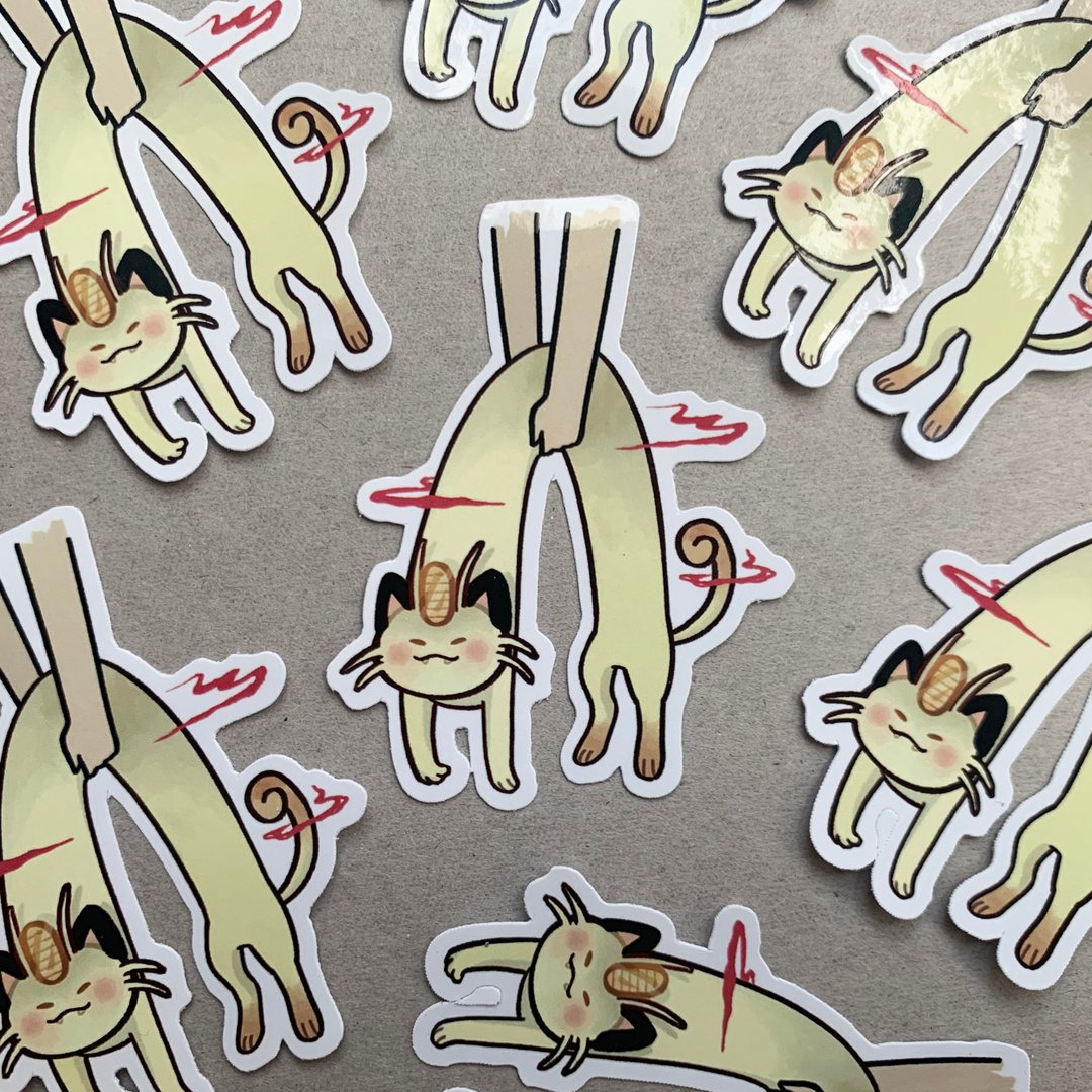 喵猫 招财猫 贴纸 - 贴纸 - 纸 