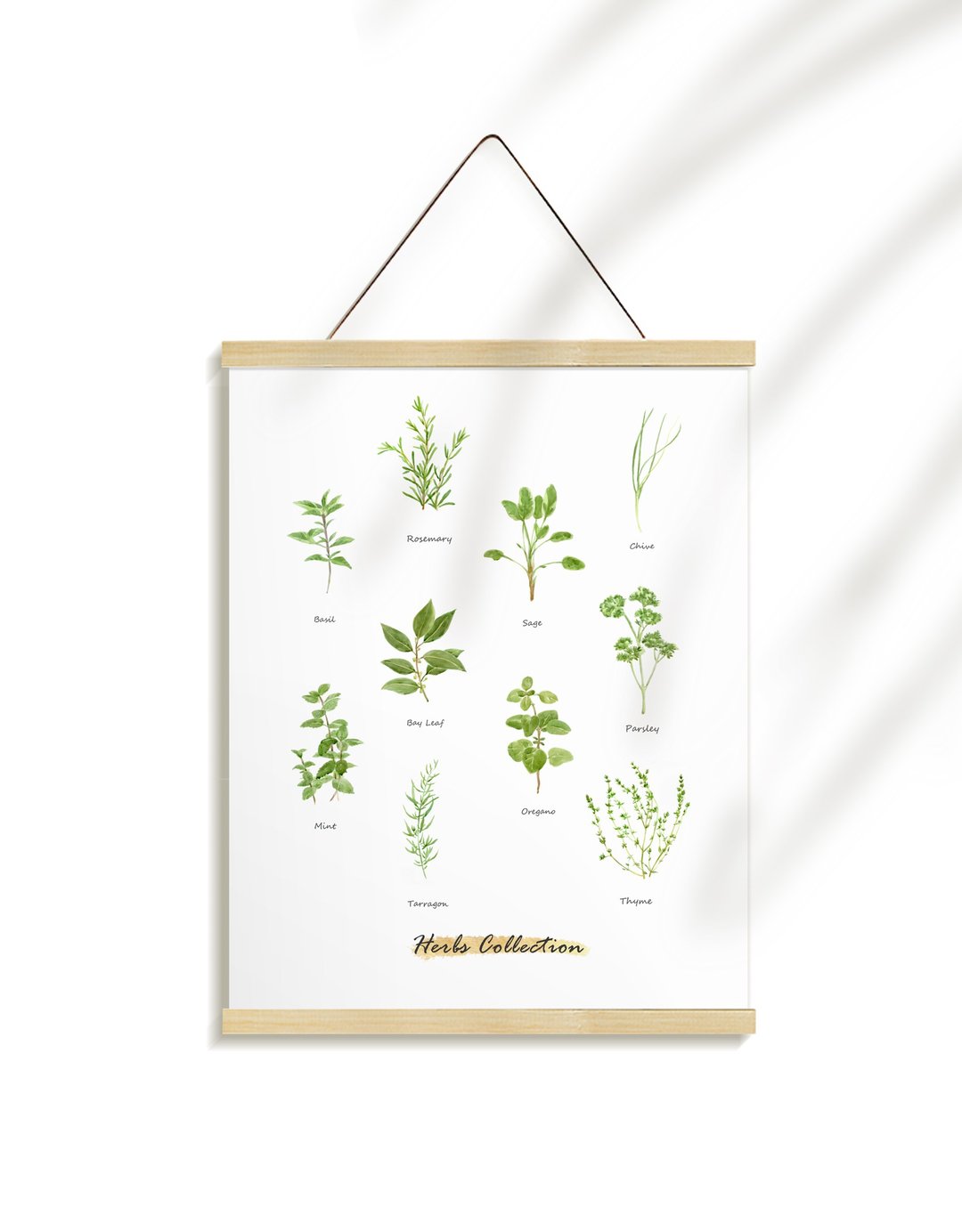 厨房装饰-西餐-咖啡厅海报-餐厅挂画-北欧风-植物香料集 - 海报/装饰画/版画 - 棉 