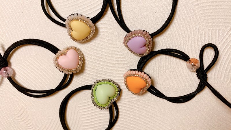 雪白透亮 珠绣发饰 - 发饰 - 绣线 白色