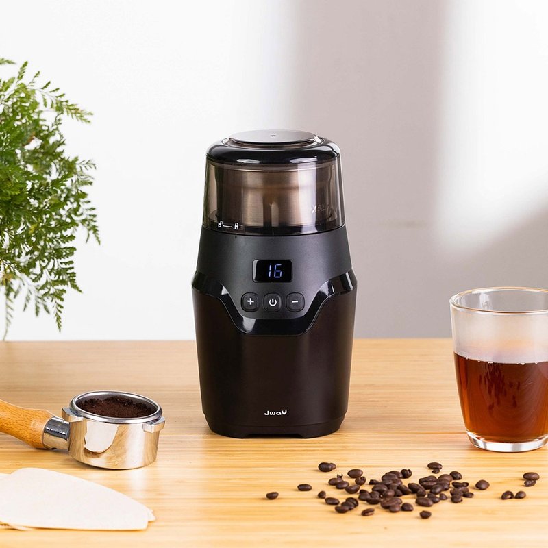 JWAY 电动可调30段咖啡磨豆机 JY-CF502 (咖啡豆 磨粉机 研磨机) - 咖啡壶/周边 - 塑料 黑色
