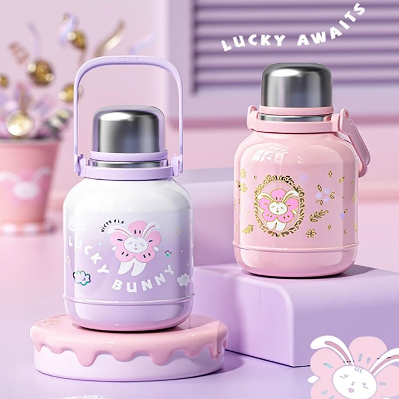 GERM×VICTORIA联名杯 宋茜原创手绘有钱花胖胖壶 - 保温瓶/保温杯 - 其他材质 多色