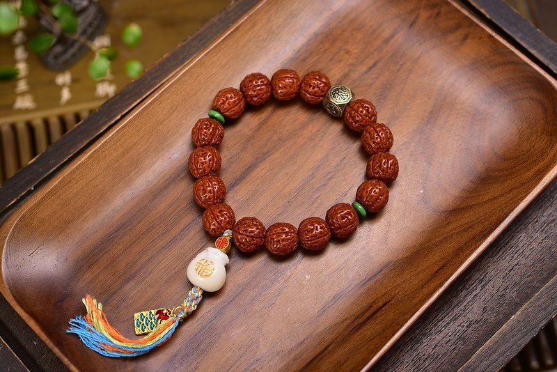 秒杀价 肉嘟嘟跳跳龙小金刚菩提招财文玩手串颗颗饱满 玉化包浆 - 手链/手环 - 其他材质 