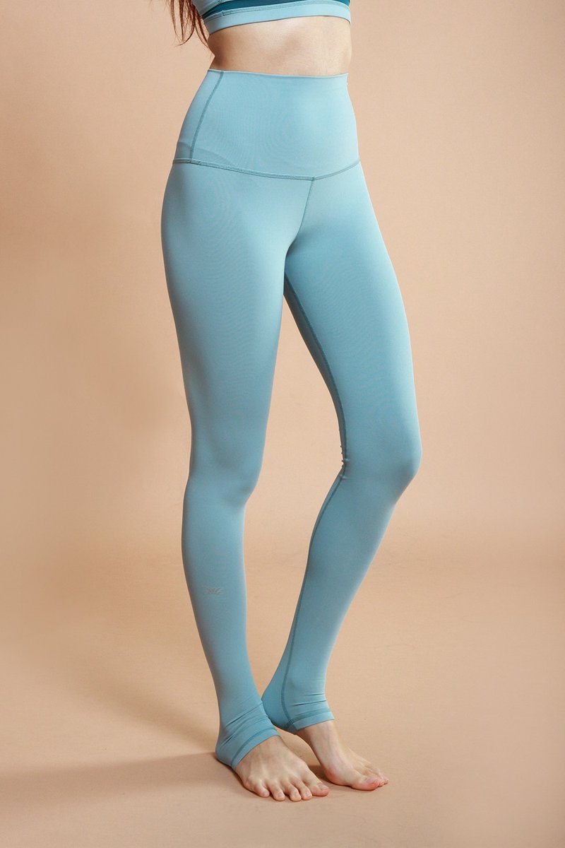 Super model超长腿高腰12分踩脚紧身裤@Breathm-梦湖绿 空瑜必备 - 女装瑜珈服 - 聚酯纤维 绿色