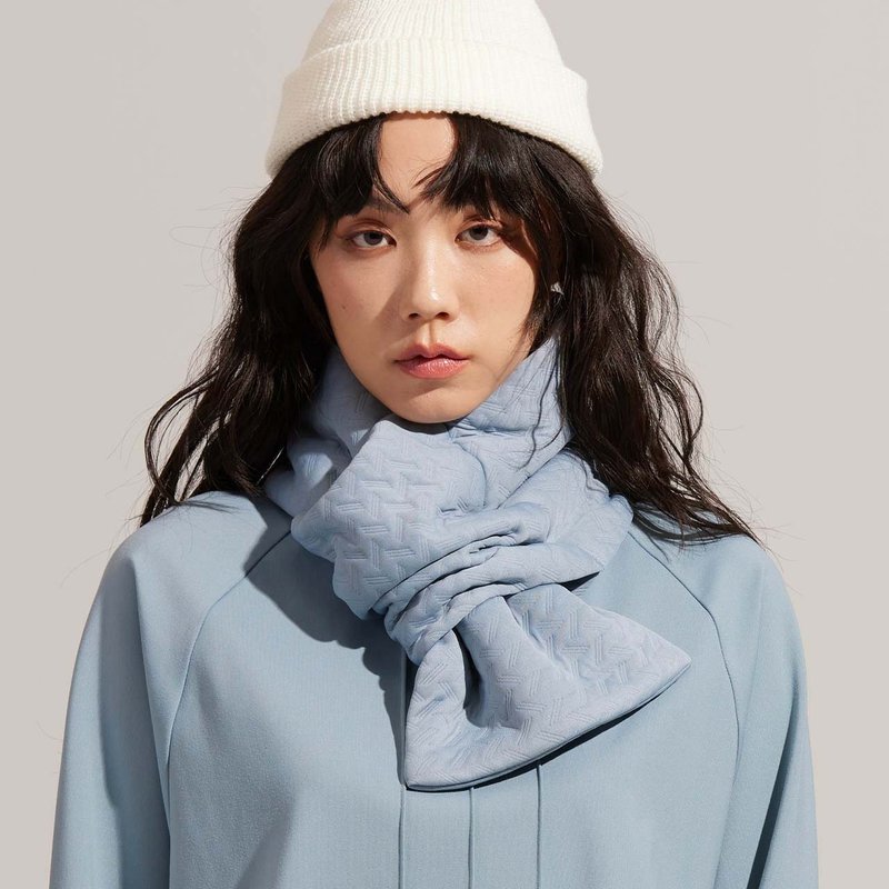 REBOOT动能-线性缇花套口围脖-阿什利蓝 - 围巾/披肩 - 聚酯纤维 蓝色