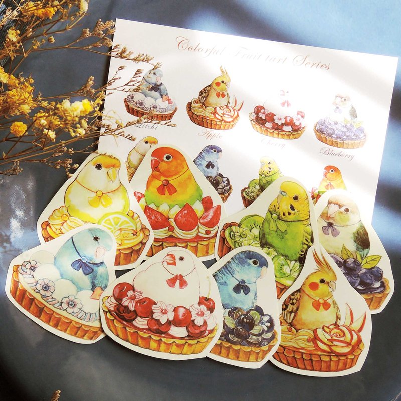 缤纷水果塔贴纸套组 - 贴纸 - 纸 粉红色