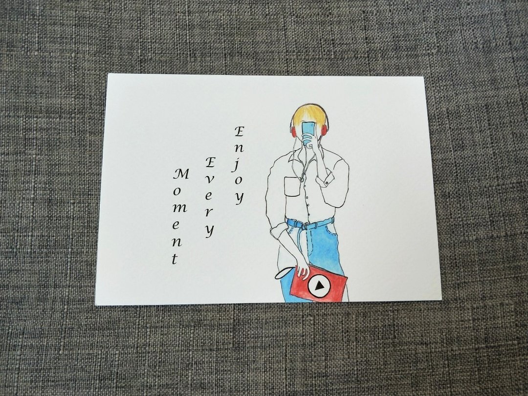 Postcard/万用明信片/明信片/手绘 - 卡片/明信片 - 纸 白色