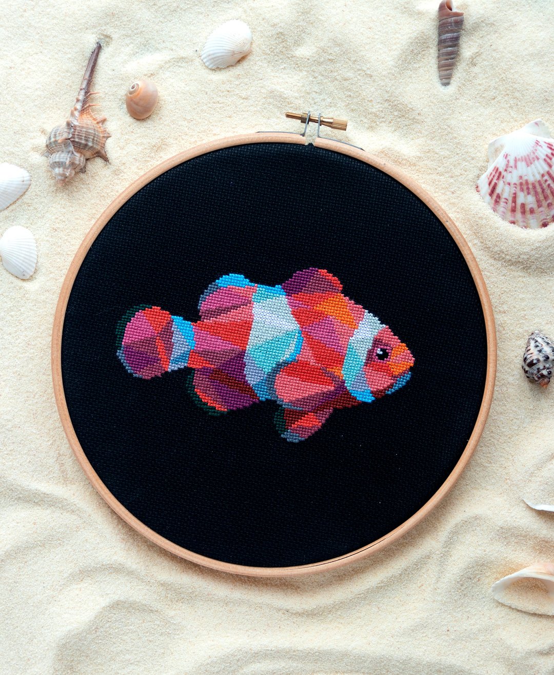 Clownfish Cross Stitch PDF Pattern 十字繡 - 编织/刺绣/羊毛毡/裁缝 - 其他材质 
