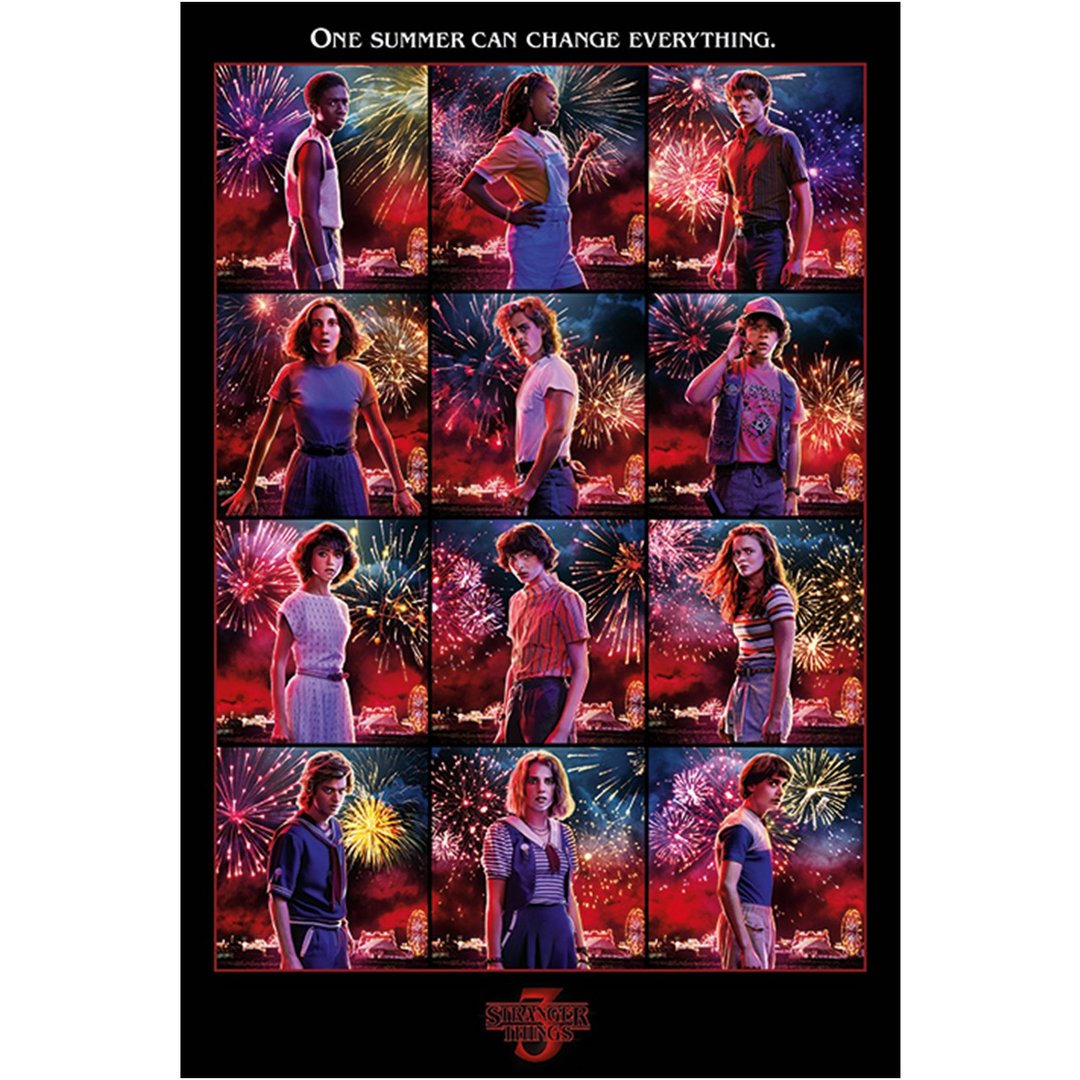 【怪奇物语】Stranger Things (主角群) 英国进口海报 - 海报/装饰画/版画 - 纸 多色