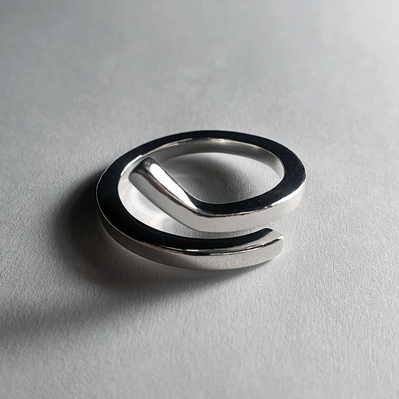 （925银）Objet No.1 戒指 - 戒指 - 纯银 银色