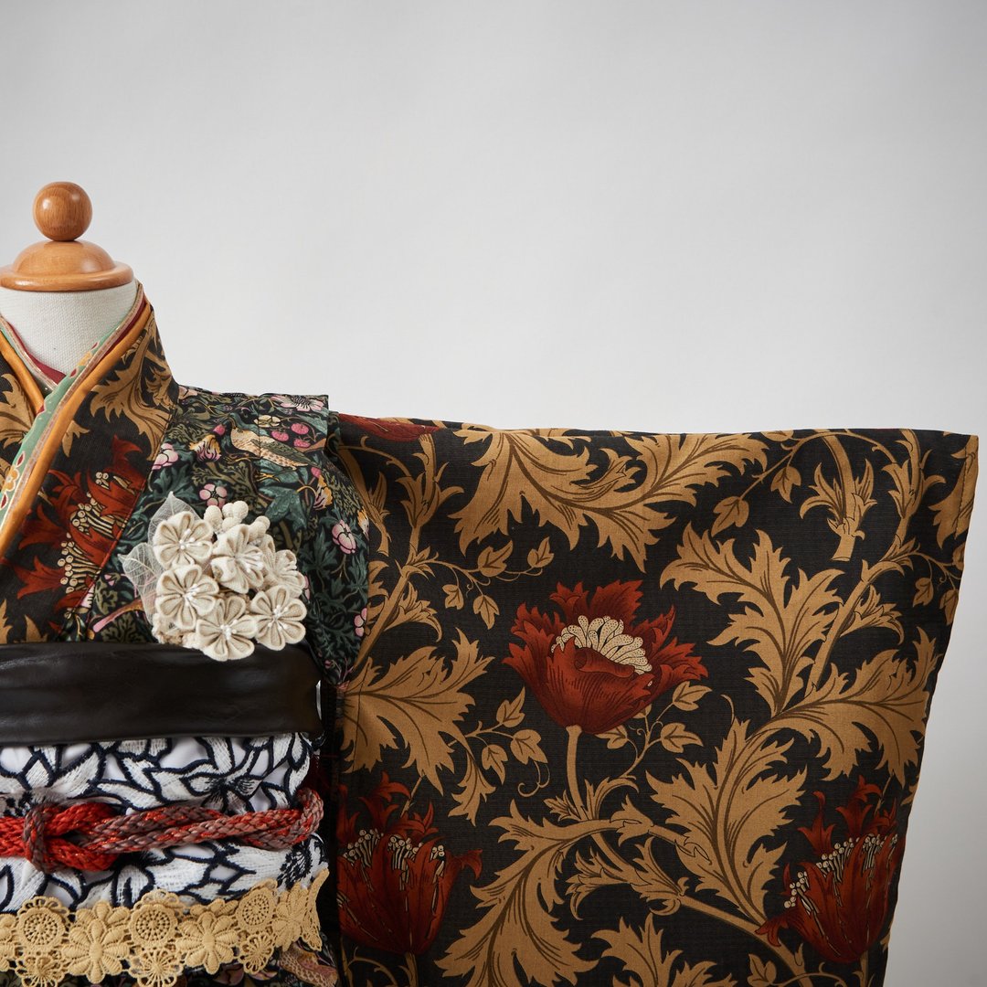 William Morris 儿童浴衣William Morris 儿童浴衣与服 - 童装礼服/连衣裙 - 棉．麻 咖啡色