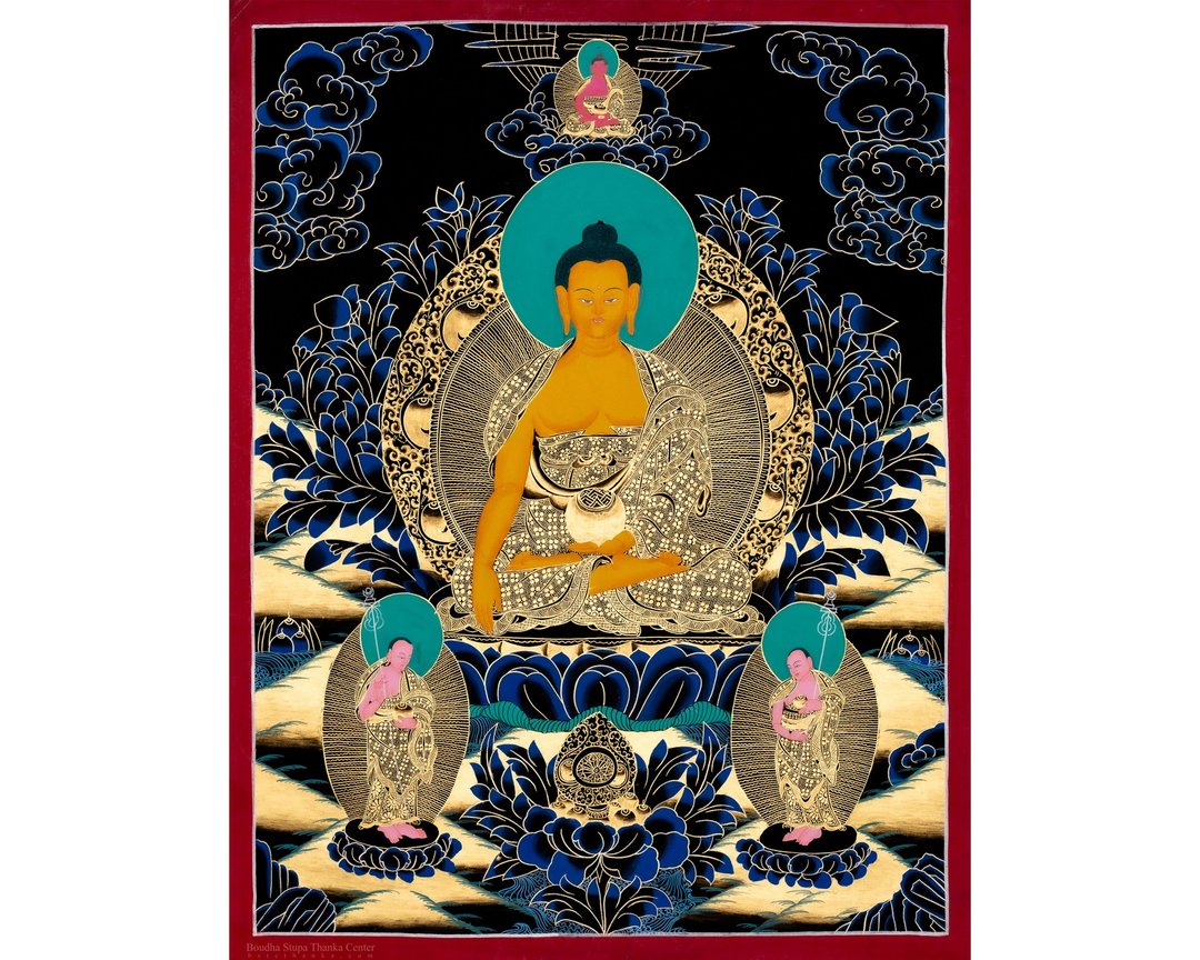 释迦牟尼佛唐卡 | 精致西藏艺术 宁静启蒙 - 墙贴/壁贴 - 其他材质 多色