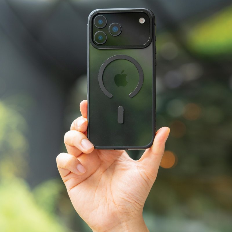 for iPhone 17 ARMOUR 铝合金防跌认证兼容 MagSafe手机-黑色 - 其他 - 聚酯纤维 黑色