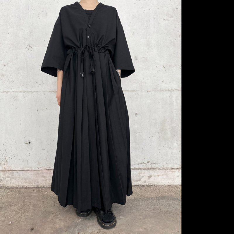 好日子连衣裙 - 洋装/连衣裙 - 其他人造纤维 黑色