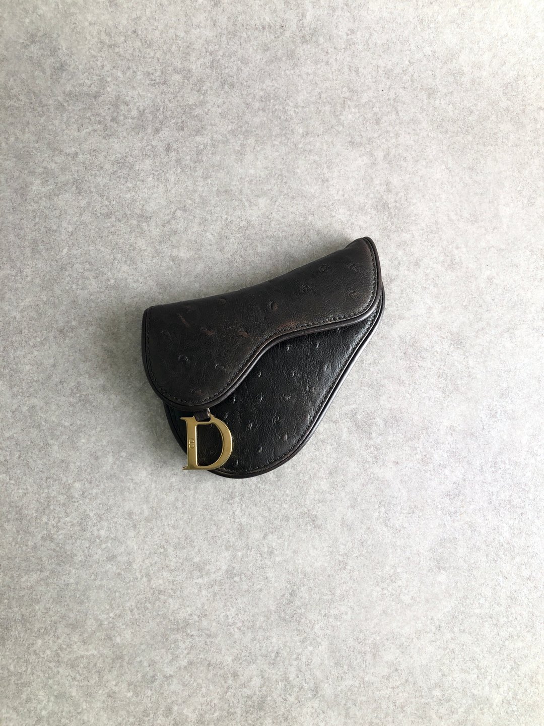 【日本直送 中古包】Christian Dior 迪奥 零钱包 咖啡色 皮革 马鞍型 vintage ncj5a5 - 零钱包 - 真皮 咖啡色