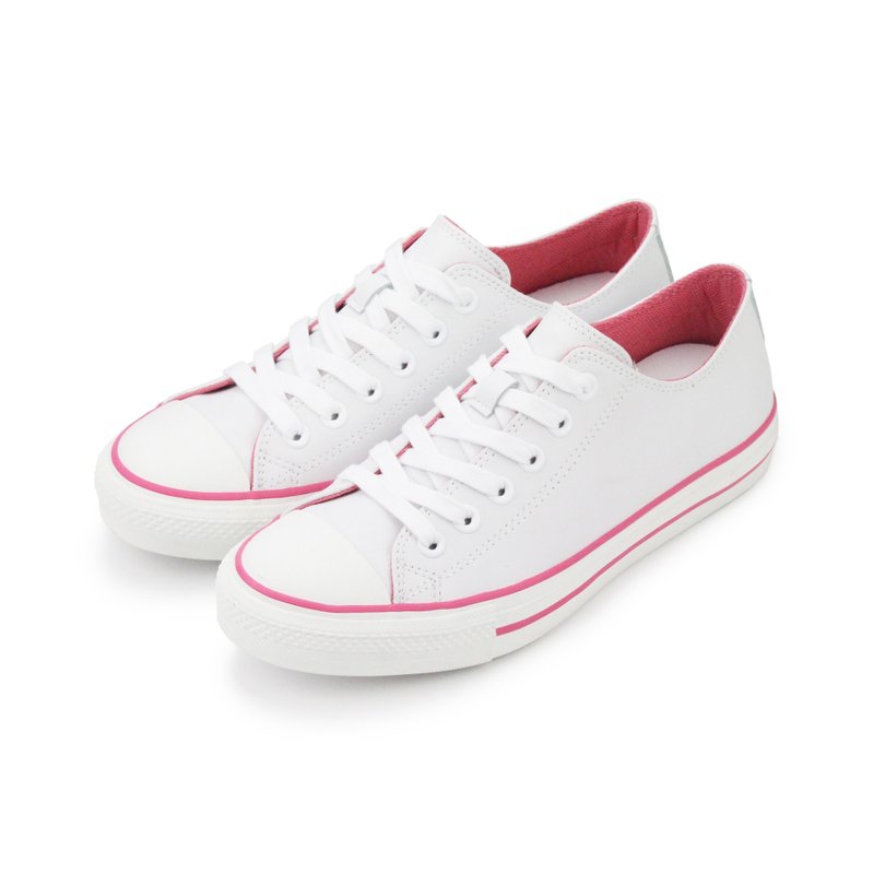 A9经典鞋款 - 进化版加硫鞋,不止经典,更要好穿<<小清新-pink>> - 女款休闲鞋 - 真皮 粉红色