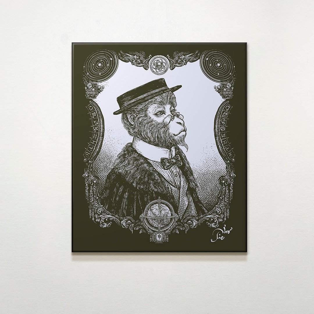 申-猴绅士　Mr. Macaca / 羯梵.插画.挂画.公平交易.家居布置. - 海报/装饰画/版画 - 防水材质 