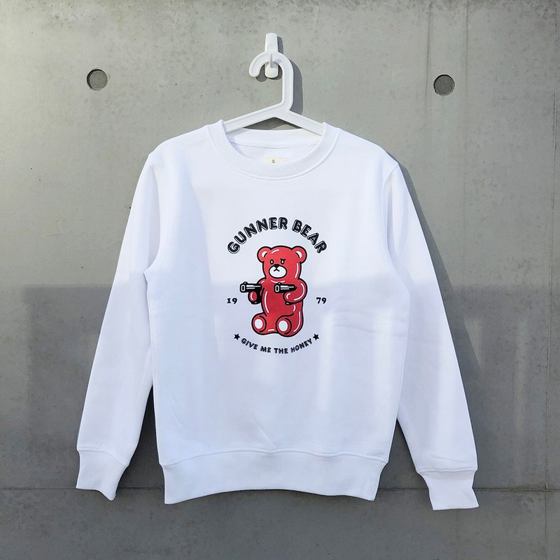 甘乐熊大学服 / 长袖T恤 / 绢印 - 女装 T 恤 - 棉．麻 