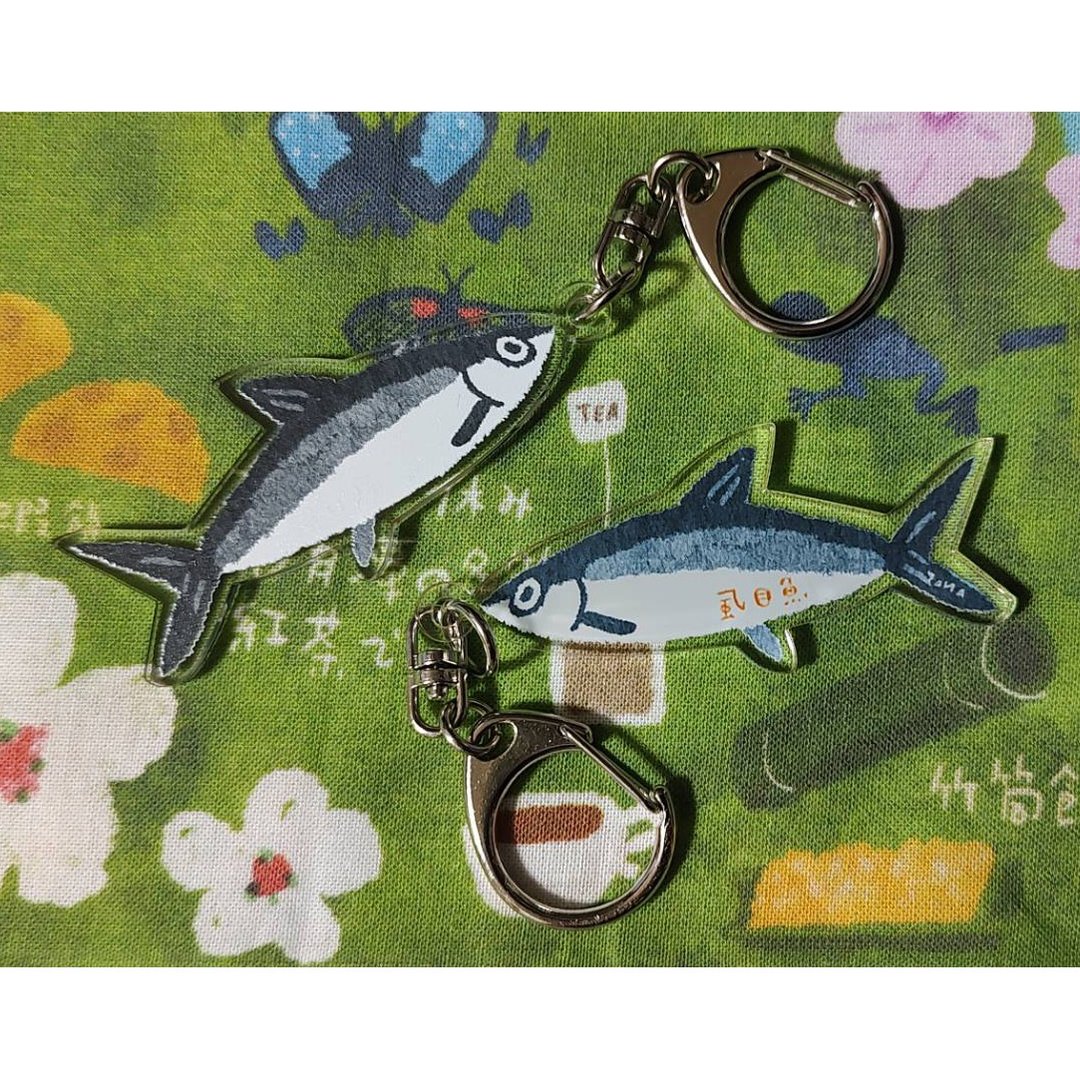 压克力钥匙圈 虱目鱼 款式 A - 钥匙链/钥匙包 - 压克力 