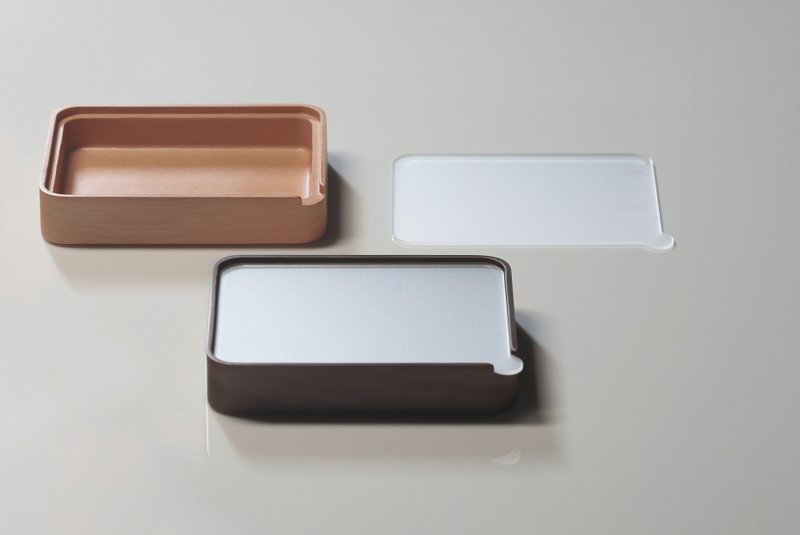 曼菲斯首饰盒 L 单厢 (山毛榉/核桃木) (可加购定制刻字) - 收纳用品 - 木头 