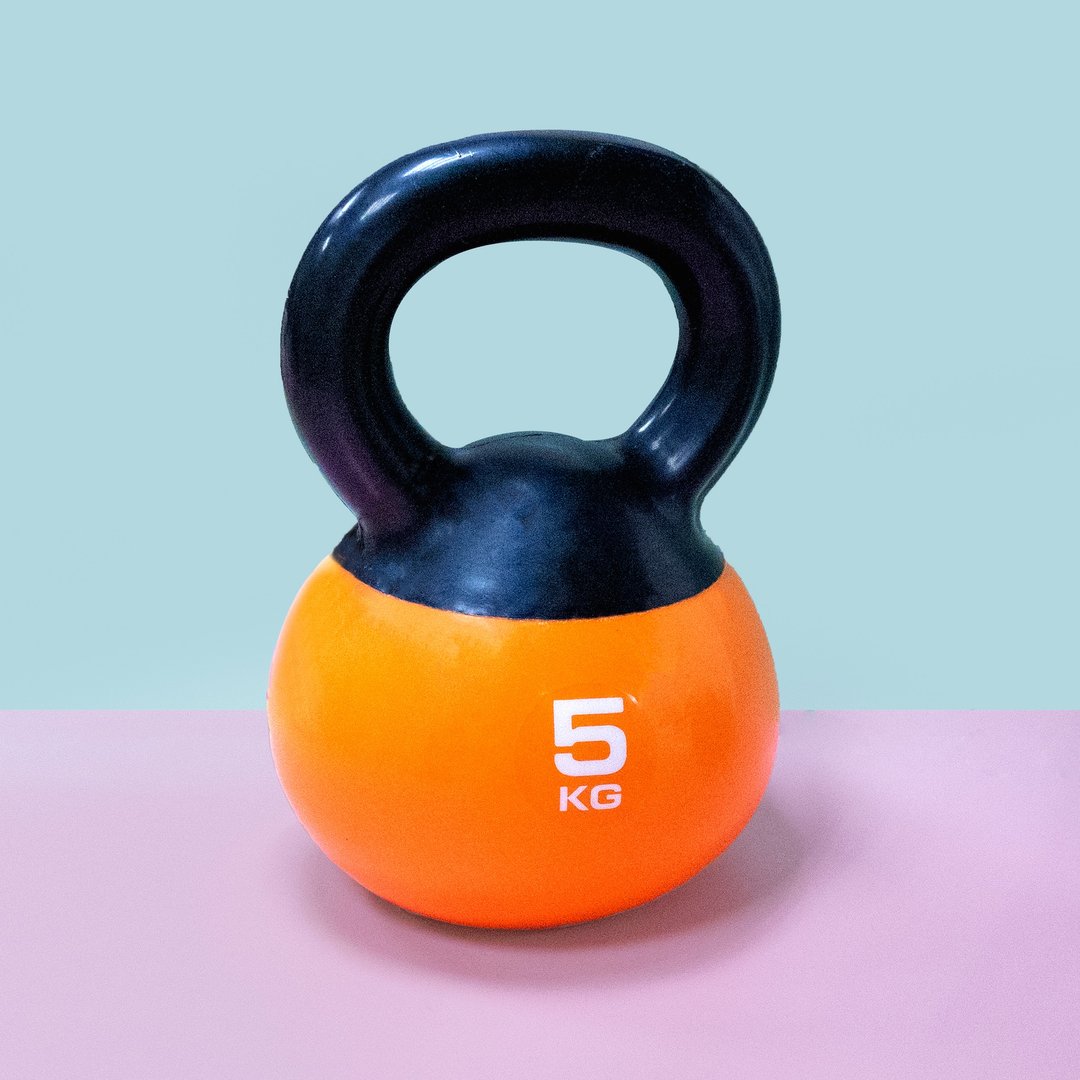 【多肌群训练】FOSFIT 软壶铃5KG - 安全负重、男女适用 - 运动/健身用品 - 塑料 橘色