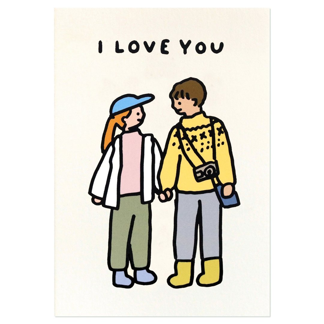 情侣卡片 I LOVE YOU - 卡片/明信片 - 纸 