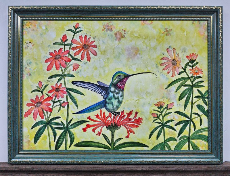 1a. A3 艺术微喷 花鸟水彩画 Giclee Print in A3 Watercolor Pai - 海报/装饰画/版画 - 纸 多色