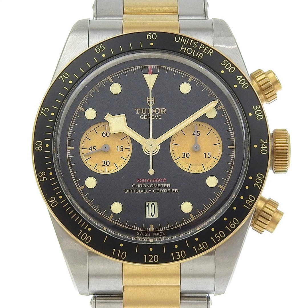 【日本直送】帝舵 TUDOR Black Bay 计时码表 cal.MT5813 79363N 不锈钢 x 18K黄金 自动上链 黑色表盘 男表【二手】 - 女表 - 不锈钢 金色