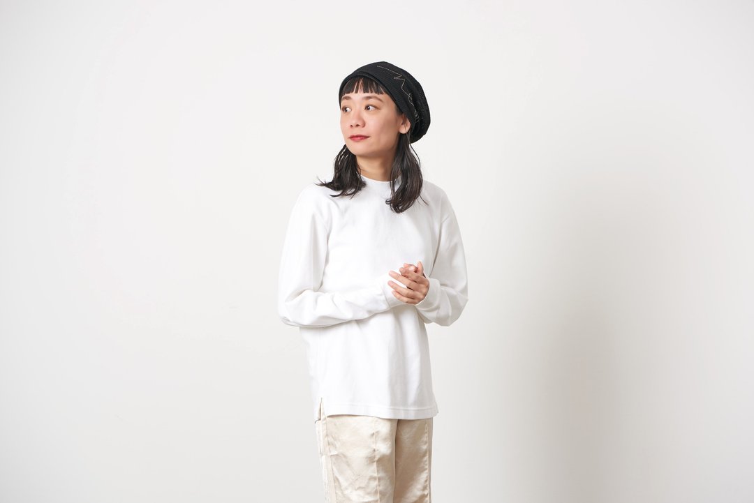 CHARM MIWLE 水钻点缀 网眼透气堆堆帽 医疗帽 - 帽子 - 聚酯纤维 黑色