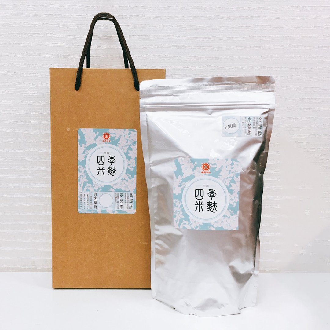 【团购/包邮】好健康礼盒 - 四季米麸 十谷粉 6盒团购包邮组 - 谷物麦片 - 其他材质 蓝色