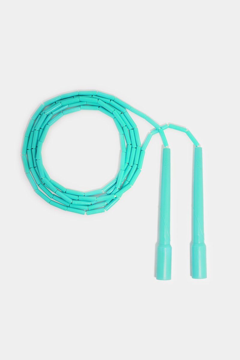 【J3】跳绳 节拍绳 拍子绳 3米 (长柄轻拍-湖水蓝) - 运动/健身用品 - 塑料 蓝色