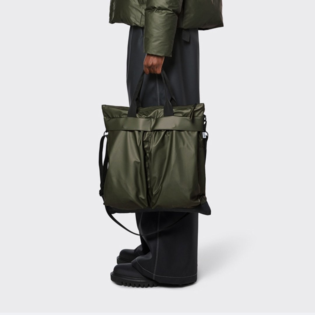 【丹麦 RAINS】Helmet Bag 防水极简头盔包 多色可选 - 手提包/手提袋 - 其他材质 