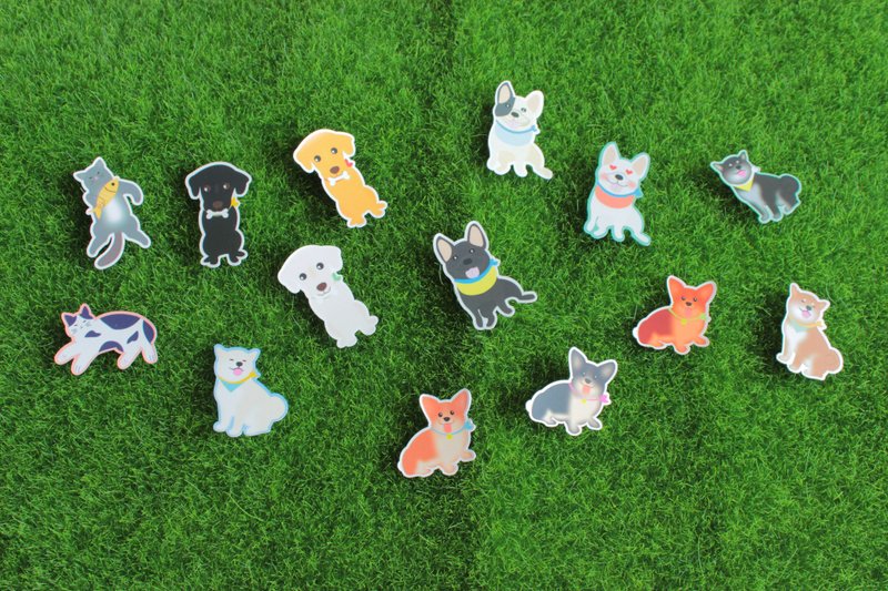 汪喵贴纸大吉合小队 - 贴纸 - 纸 多色