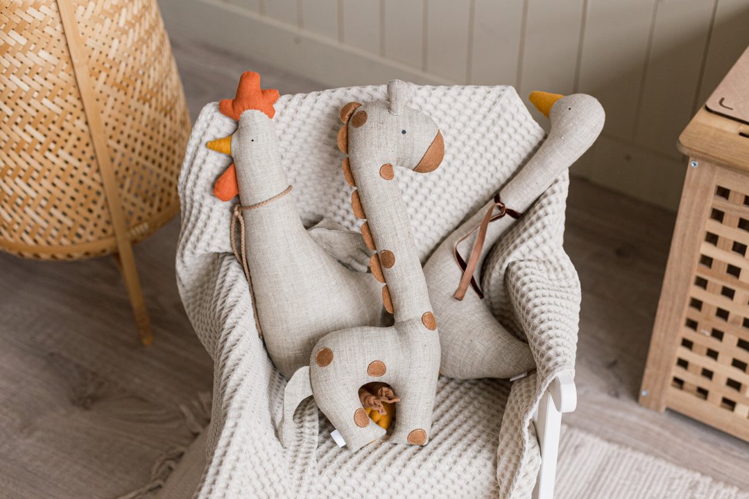 Baby toys, Baby shower, Baby gifts, Linen toy, Stuffed toy, Stuffed animal, Doll - 玩具/玩偶 - 环保材料 多色