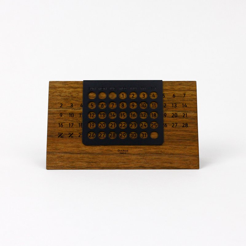 DESKTOP ETERNAL CALENDAR 13908 BLK - 年历/台历 - 木头 黑色