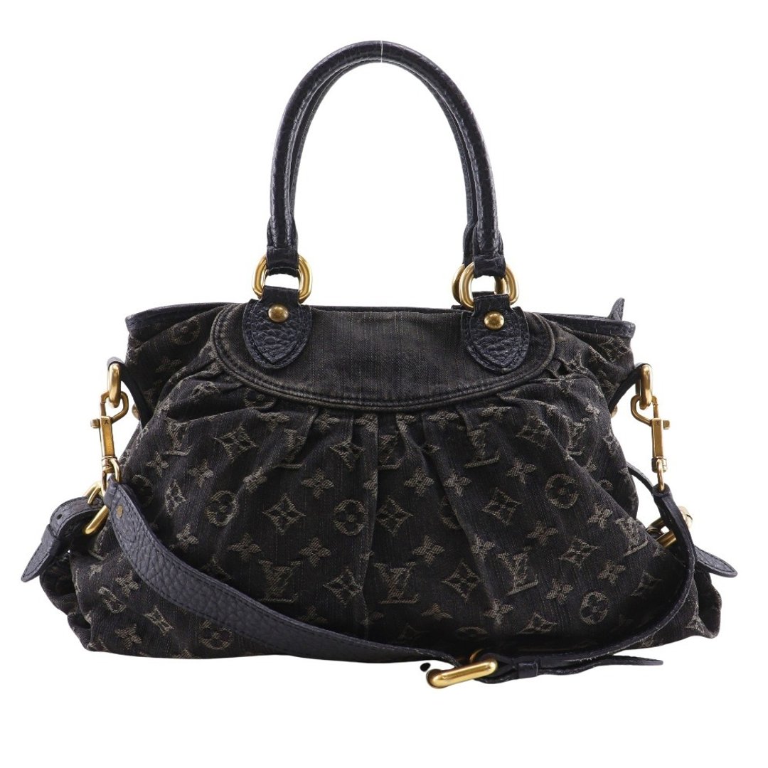 【日本直送】路易威登 LOUIS VUITTON Neo Cabby MM 手提包 2WAY 肩背包 M95351 Monogram Denim 黑色 女仕【二手】 - 手提包/手提袋 - 棉 黑色