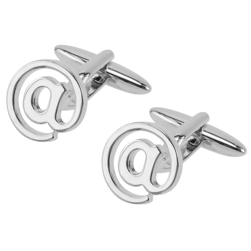 电脑符号@袖扣 - 袖扣 - 其他金属 银色