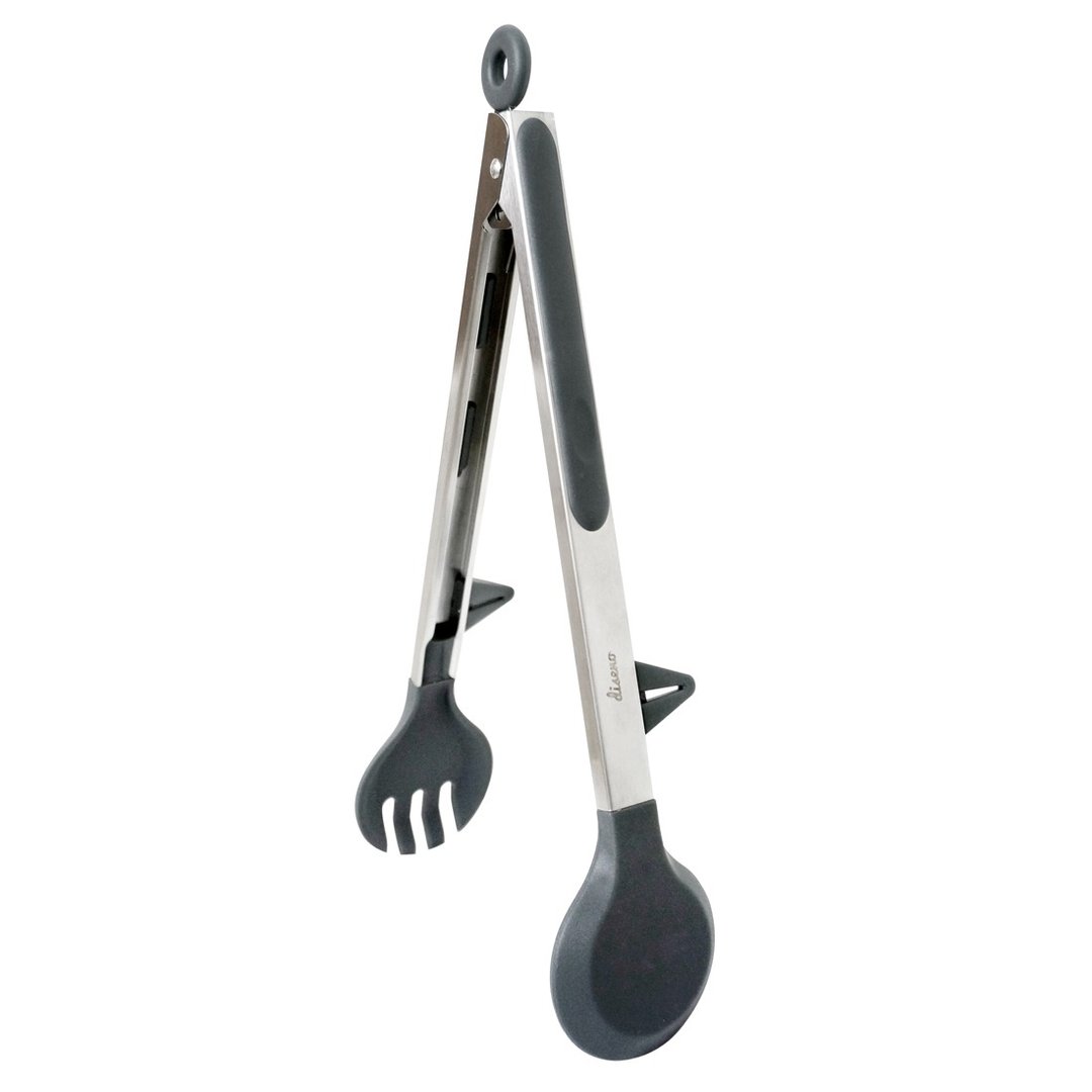diseno 不锈钢硅胶叉汤匙食物夹 - 厨房用具 - 不锈钢 灰色