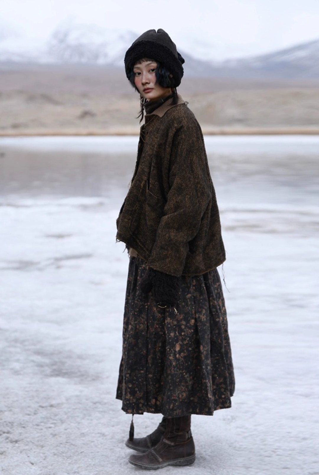 复古文青 羊毛混纺短外套 - 女装休闲/机能外套 - 其他材质 黄色