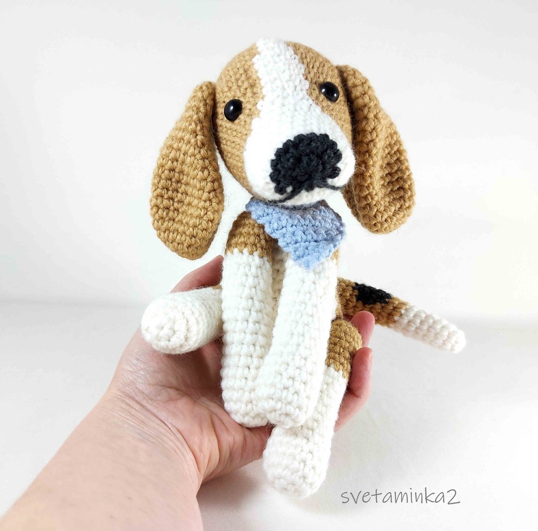 Beagle Crochet Pattern Amigurumi Beagle Pattern Crochet Dog Pattern Puppy - 手工艺教程/工具书 - 其他材质 